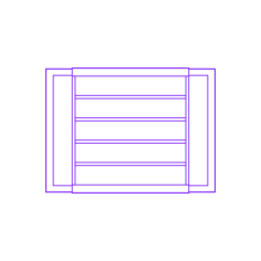 Buildings Window Security Bars Grille 6 Bar Silhouette Cutting Svg Files, Free Vectors File